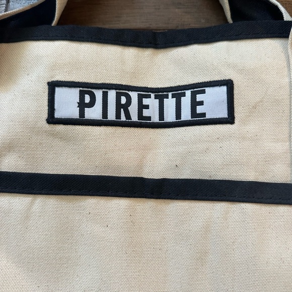 Pirette Black and Cream Women's Tote Bag - Picture 3 of 6